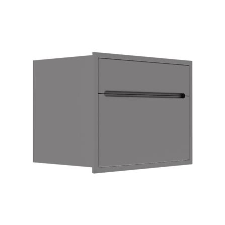 ตู้ลิ้นชัก KITZCHO CURVE 86x66 ซม. GREY GRAPHITE_2