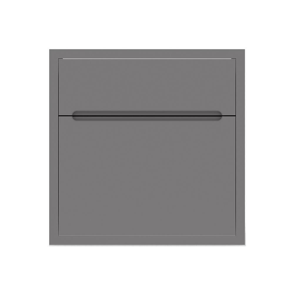 ตู้ลิ้นชัก KITZCHO CURVE 66x66 ซม. สี GREY GRAPHITE_1