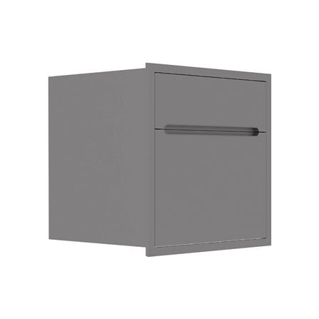 ตู้ลิ้นชัก KITZCHO CURVE 66x66 ซม. สี GREY GRAPHITE_2