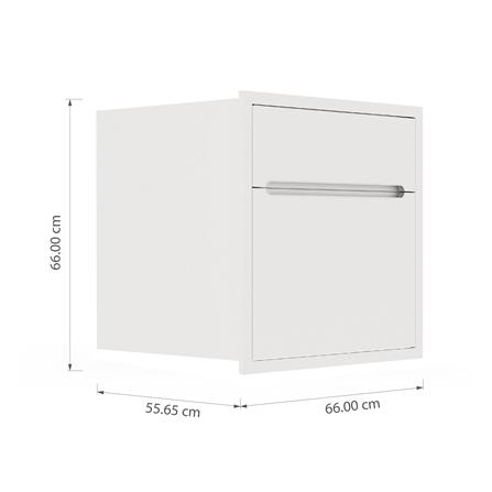ตู้ชิ้นชัก KITZCHO CURVE 66x66 ซม. สี DIAMOND_5