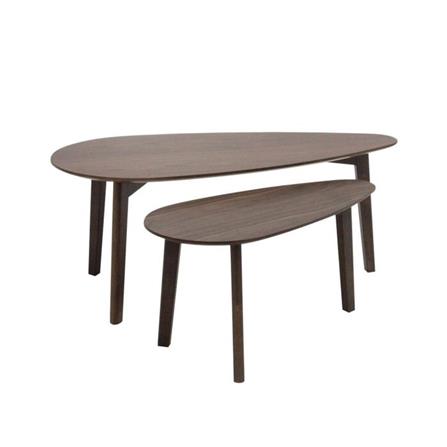 โต๊ะกลาง 2 ชิ้น SB FURNITURE MARCH 19215156 100 ซม. สีไม้เข้ม_3