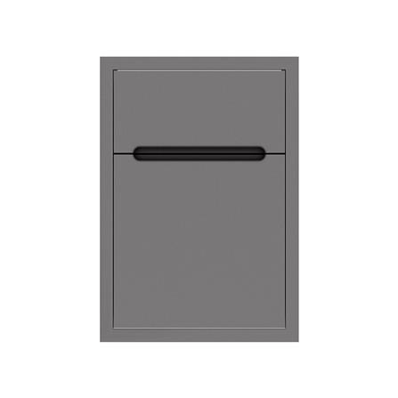 ตู้ลิ้นชัก KITZCHO CURVE 46x66 ซม. สี GREY GRAPHITE_0