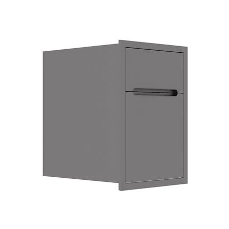 ตู้ลิ้นชัก KITZCHO CURVE 46x66 ซม. สี GREY GRAPHITE_1