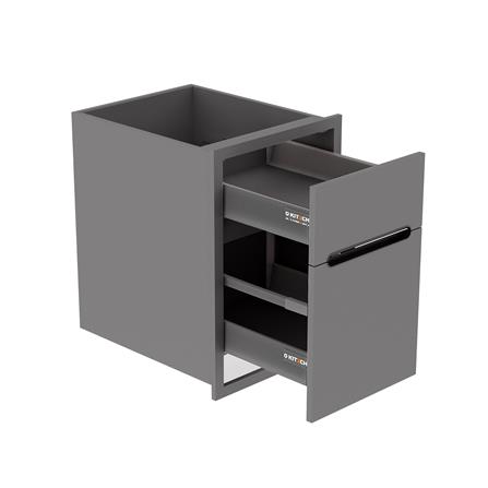 ตู้ลิ้นชัก KITZCHO CURVE 46x66 ซม. สี GREY GRAPHITE_2