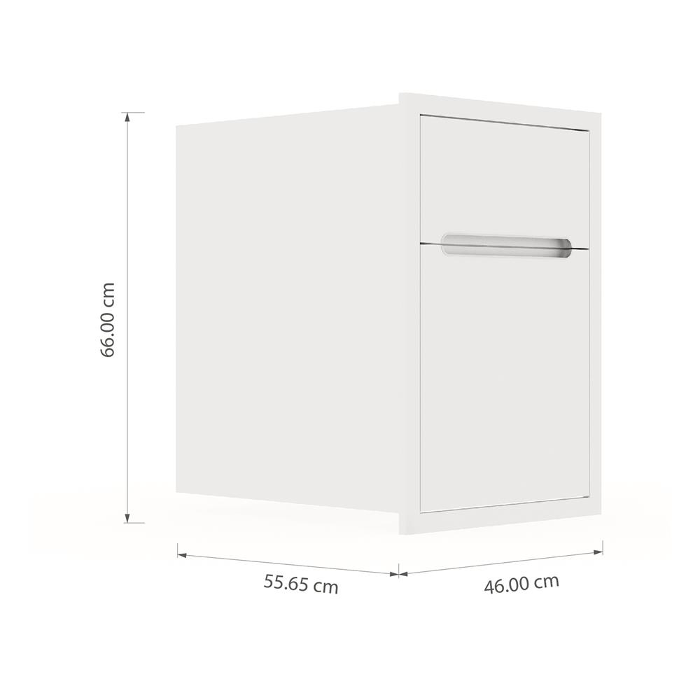 ตู้ลิ้นชัก KITZCHO CURVE 46x66 ซม. สี DIMOND