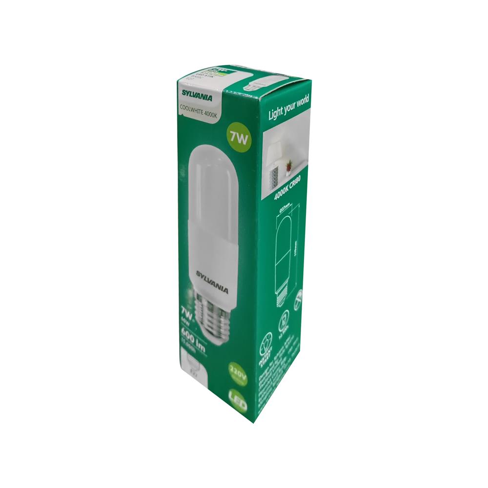 หลอด LED SYLVANIA STIK BASIC 7 วัตต์ COOL WHITE E27