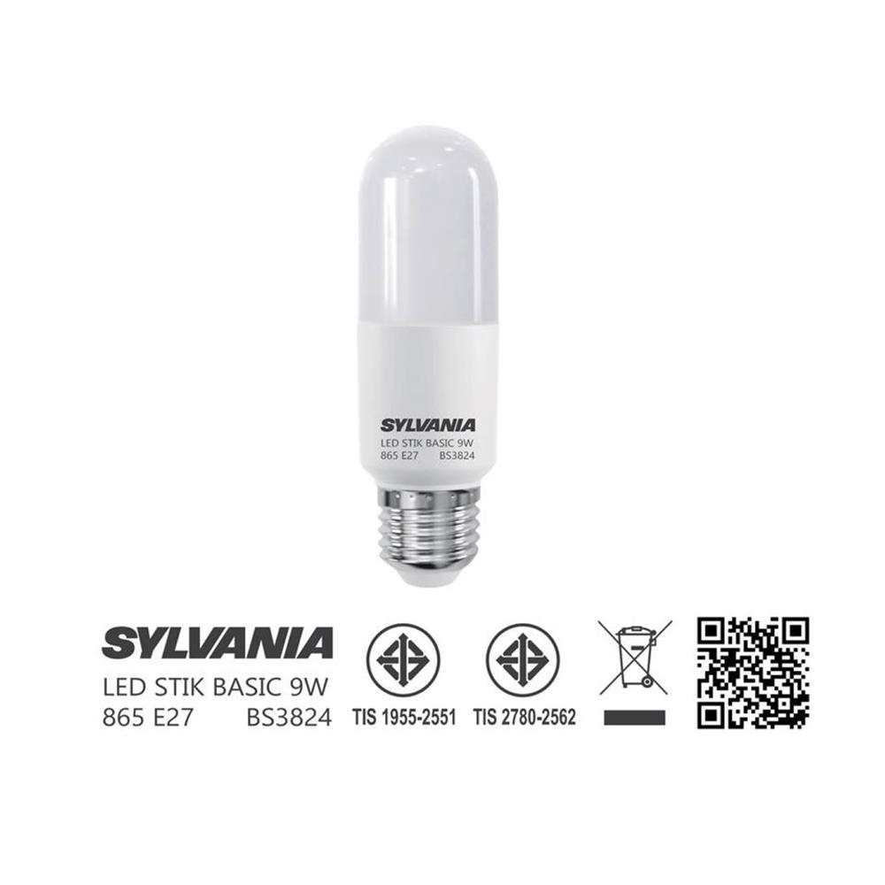 หลอด LED SYLVANIA STIK BASIC 9 วัตต์ DAYLIGHT E27