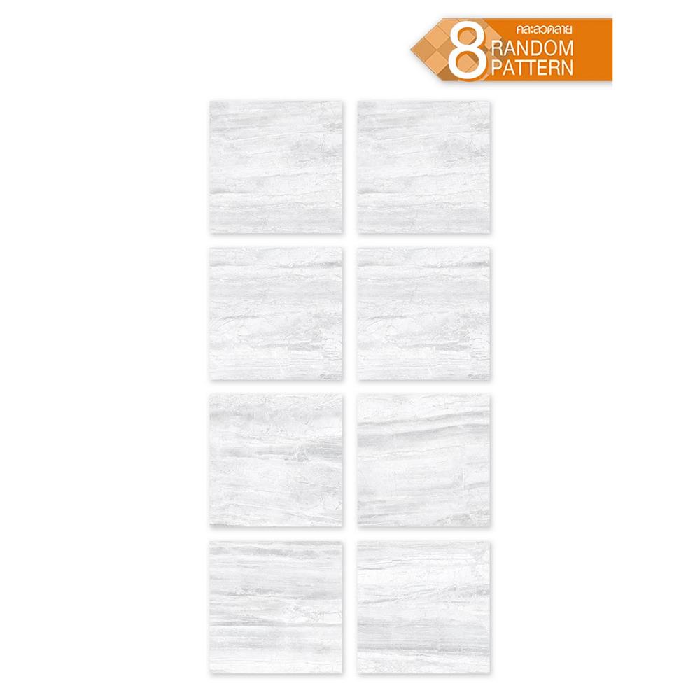 กระเบื้องพื้นพอร์ซเลน 90x90 ซม. COTTO ESPANA ลักชัวรี่ ไวท์ ซอฟท์ ขาว PM 1.62 ตร.ม.