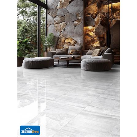 กระเบื้องพื้นพอร์ซเลน 90x90 ซม. COTTO ESPANA ลักชัวรี่ ไวท์ ซอฟท์ ขาว PM 1.62 ตร.ม._4