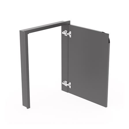 บานถังแก๊สเปิดขวา KITZCHO CURVE 56x74 ซม. สี GREY GRAPHITE_2