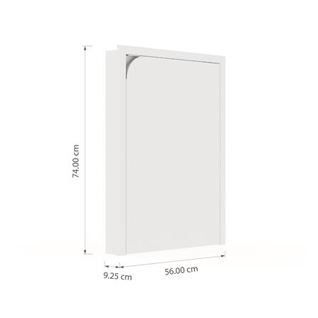 บานถังแก๊สเปิดขวา KITZCHO CURVE 56x74 ซม. สี DIAMOND_4