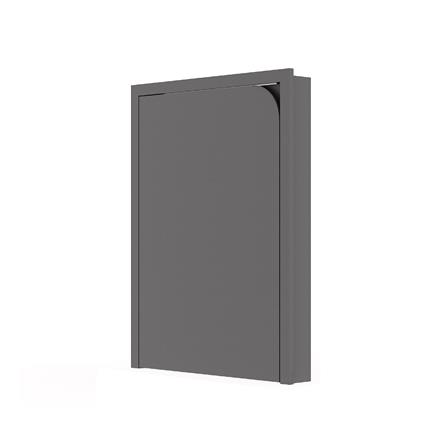 บานถังแก๊สเปิดซ้าย KITZCHO CURVE 56x74 ซม. สี GREY GRAPHITE_1