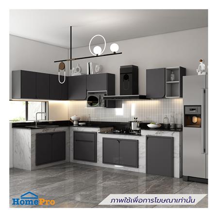 ตู้แขวนเดี่ยวเปิดซ้าย KITZCHO CURVE 60x60 ซม. สี GREY GRAPHITE_4