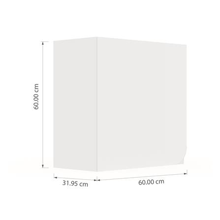ตู้แขวนเดี่ยวเปิดซ้าย KITZCHO CURVE 60x60 ซม. สี DIAMOND_5
