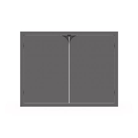 บานซิงค์คู่ KITZCHO CURVE 86x66 ซม. สี GREY GRAPHITE