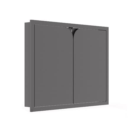 บานซิงค์คู่ KITZCHO CURVE 86x66 ซม. สี GREY GRAPHITE_2