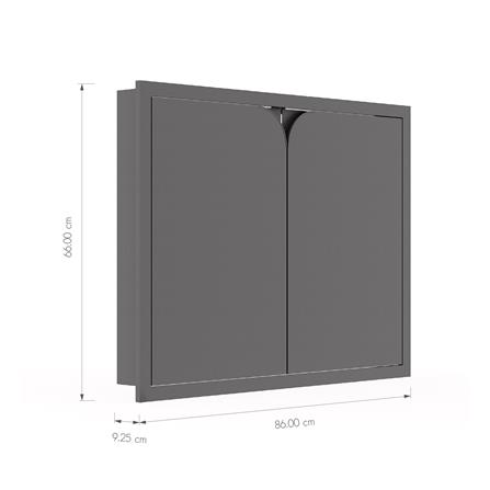 บานซิงค์คู่ KITZCHO CURVE 86x66 ซม. สี GREY GRAPHITE_6
