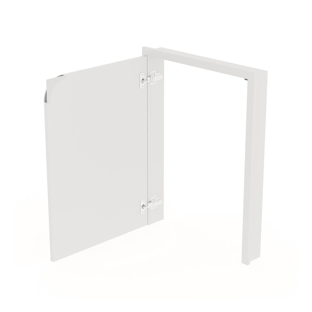 บานถังแก๊สเปิดซ้าย KITZCHO CURVE 54x76 ซม. สี DIAMOND