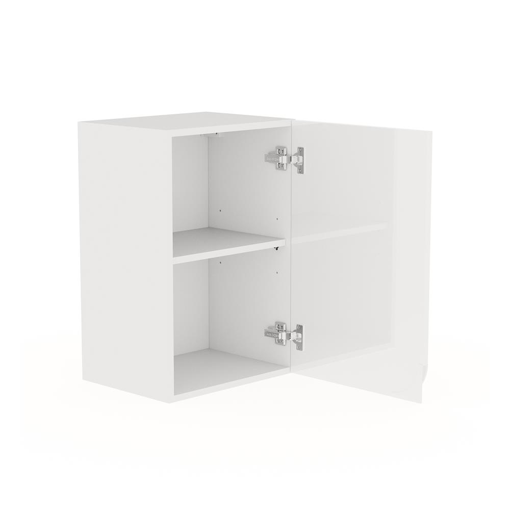 ตู้แขวนเดี่ยวเปิดขวา KITZCHO CURVE 40x60 ซม. สี DIAMOND