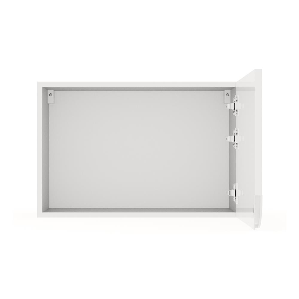 ตู้แขวนเดี่ยวเปิดขวา KITZCHO CURVE 60x40 ซม. สี DIAMOND