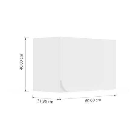 ตู้แขวนเดี่ยวเปิดขวา KITZCHO CURVE 60x40 ซม. สี DIAMOND_5