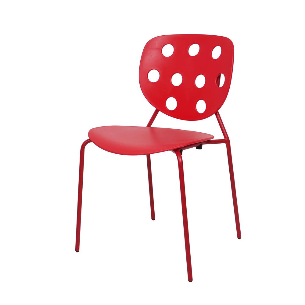 เก้าอี้สนาม SPRING DOTS สีแดง_1
