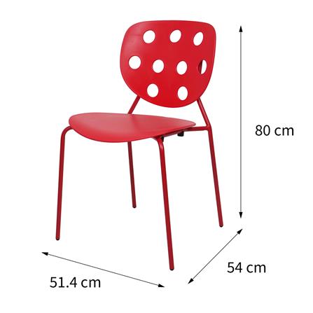 เก้าอี้สนาม SPRING DOTS สีแดง_9