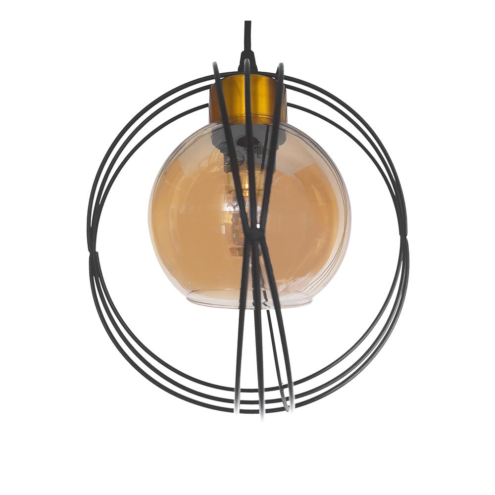 ไฟช่อ NEOLIGHT 504-3BK สีน้ำตาล/ดำ/ทอง 3 หัว