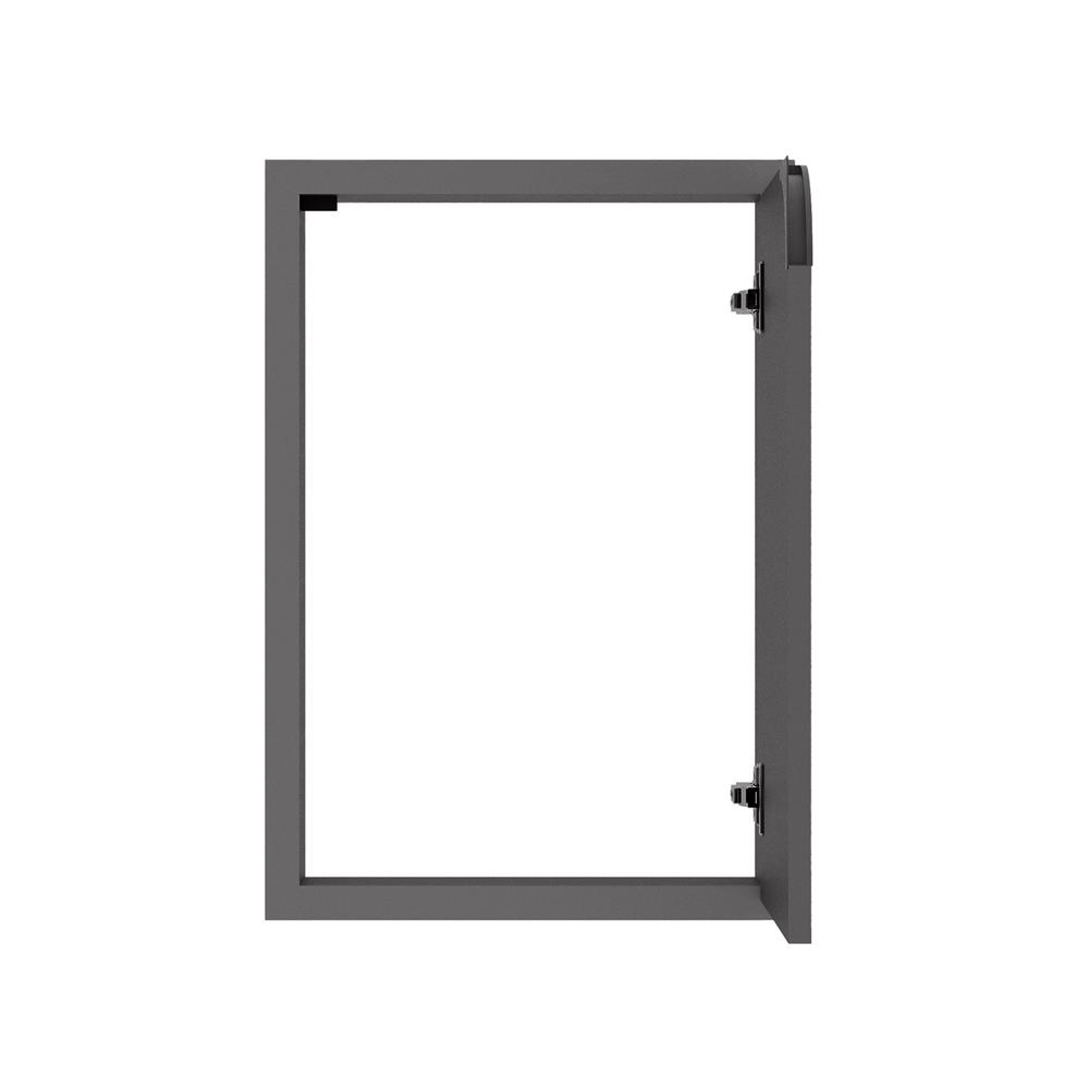 บานซิงค์เดี่ยวเปิดขวา KITZCHO CURVE 46x66 ซม. สี GREY GRAPHITE