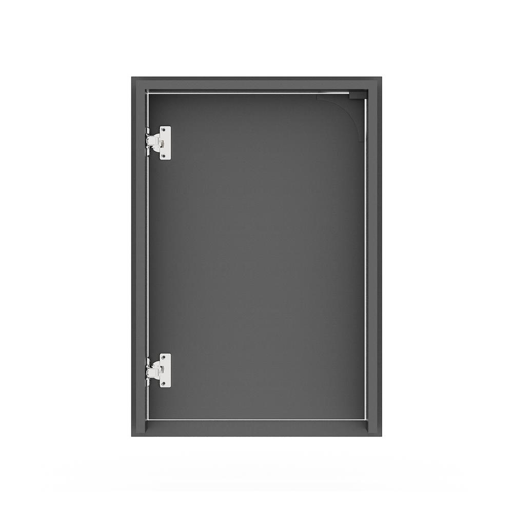 บานซิงค์เดี่ยวเปิดขวา KITZCHO CURVE 46x66 ซม. สี GREY GRAPHITE