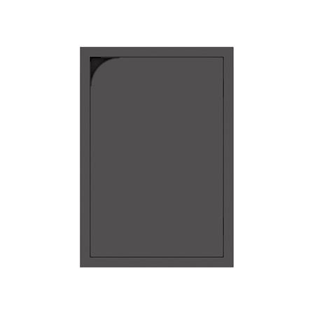 บานซิงค์เดี่ยวเปิดขวา KITZCHO CURVE 46x66 ซม. สี GREY GRAPHITE