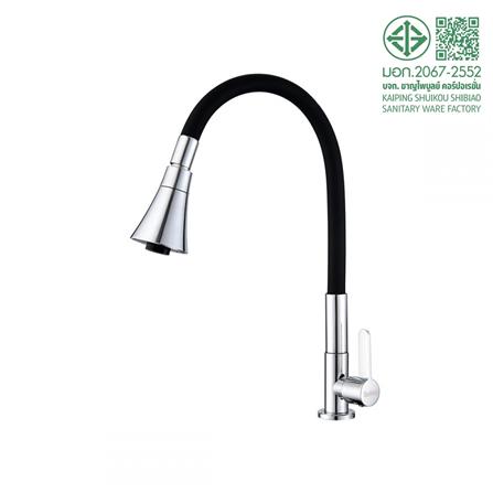 ก๊อกซิงค์เดี่ยวเคาน์เตอร์ RASLAND RA A11021-A9559 สีดำ-โครม_2