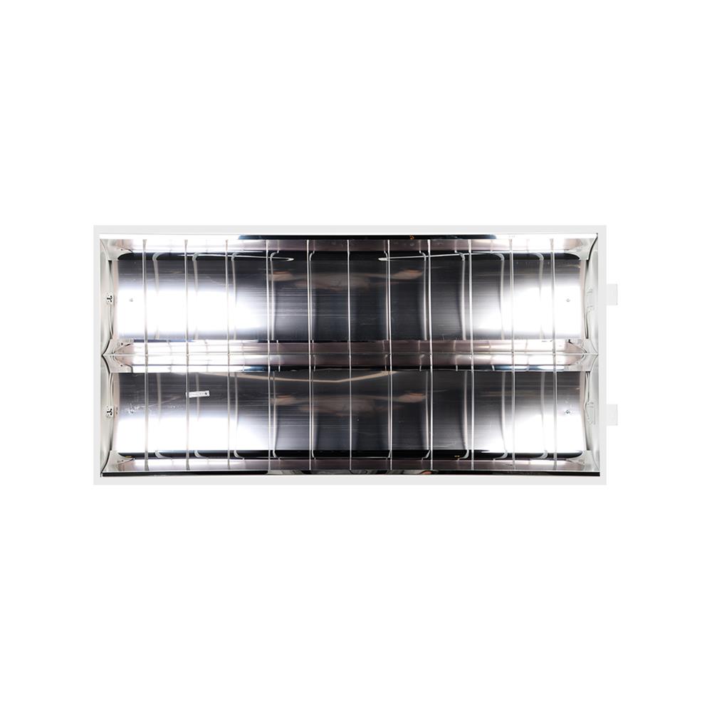 โคมตะแกรงฝังฝ้า L&E 99-00494 2X1200 มม. สีขาว