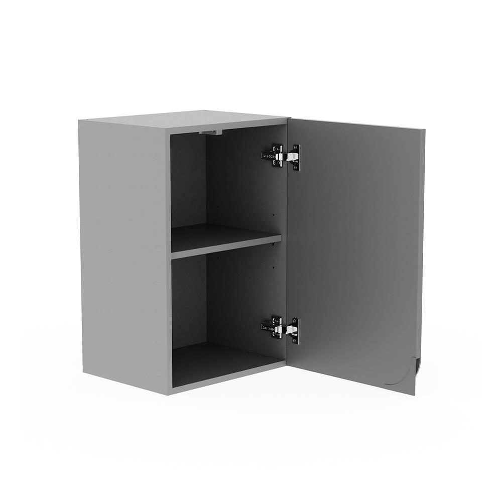 ตู้แขวนเดี่ยวเปิดขวา KITZCHO CURVE 40x60 ซม. สี GREY GRAPHITE