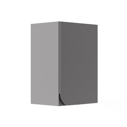 ตู้แขวนเดี่ยวเปิดขวา KITZCHO CURVE 40x60 ซม. สี GREY GRAPHITE_1