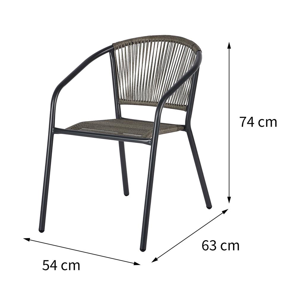 เก้าอี้หวายเทียม SPRING CAILY สีเทา