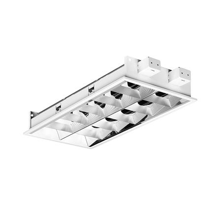 โคมตะแกรงฝังฝ้า L&E 99-00482 2x600 มม. สีขาว_0