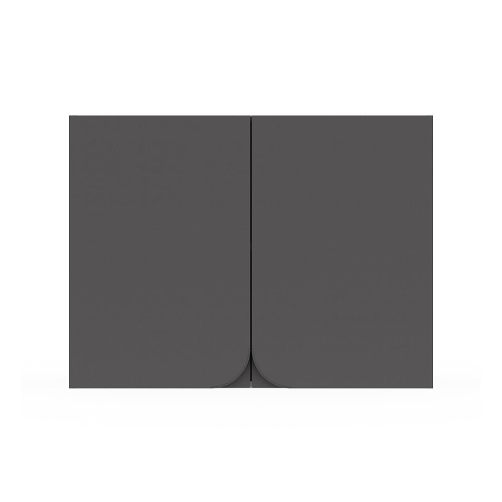 ตู้แขวนคู่ KITZCHO CURVE 80x60 ซม. สี GREY GRAPHITE