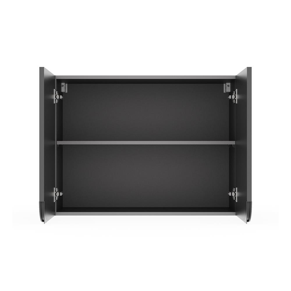 ตู้แขวนคู่ KITZCHO CURVE 80x60 ซม. สี GREY GRAPHITE