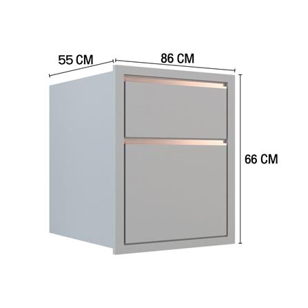 ตู้ลิ้นชัก MJ ETERNITY 86x66 ซม. สี ELEGANT GREY_3