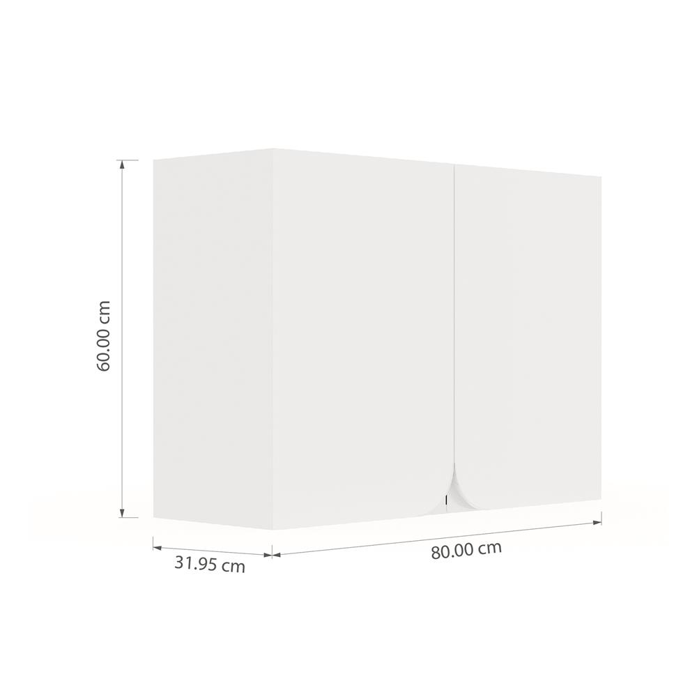 ตู้แขวนคู่ KITZCHO CURVE 80x60 ซม. สี  DIAMOND