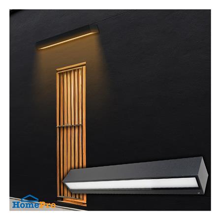 ไฟผนังภายนอก LED L&E 65-A0619 20 วัตต์ WARM WHITE สีดำ_3