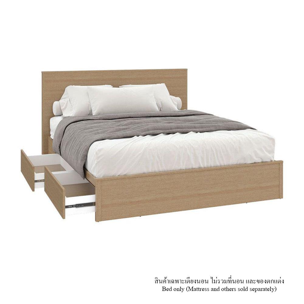 เตียง 6 ฟุต KONCEPT TIMBUR 19236140 สีโอ๊ค