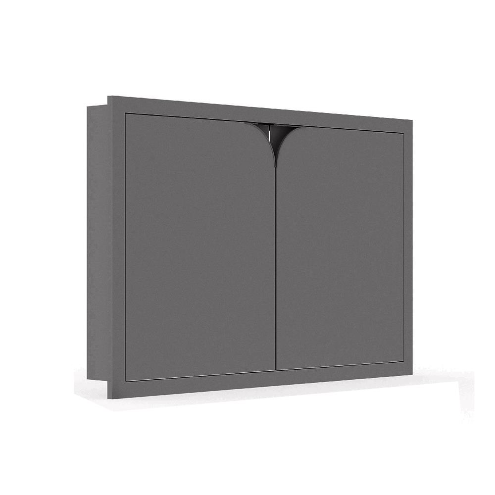 บานใต้เตา KITZCHO CURVE 86x56 ซม. สี GREY GRAPHITE