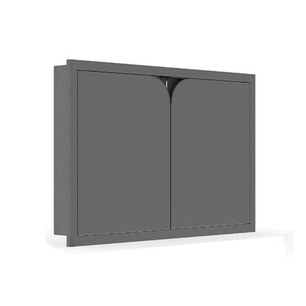 บานใต้เตา KITZCHO CURVE 86x56 ซม. สี GREY GRAPHITE_1