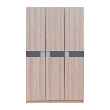 ตู้เสื้อผ้า 3 บานเปิด FURDINI BRICK 120 ซม. สี PINEOAK_1