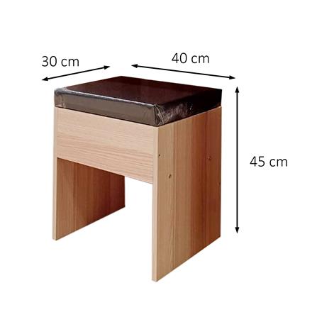 ชุดโต๊ะเครื่องแป้ง FURDINI BRICK 60 ซม. สี PINEOAK_6