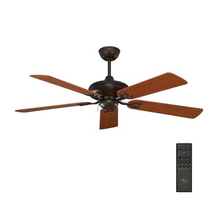 พัดลมไม่มีโคมไฟ MR.KEN 25-02075 52 นิ้ว สีน้ำตาลเข้ม_0