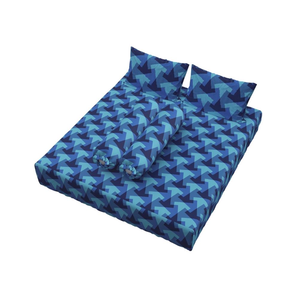 ชุดผ้าปูที่นอน 6 ฟุต (ชุด 5 ชิ้น) FACINO PRINT FA084