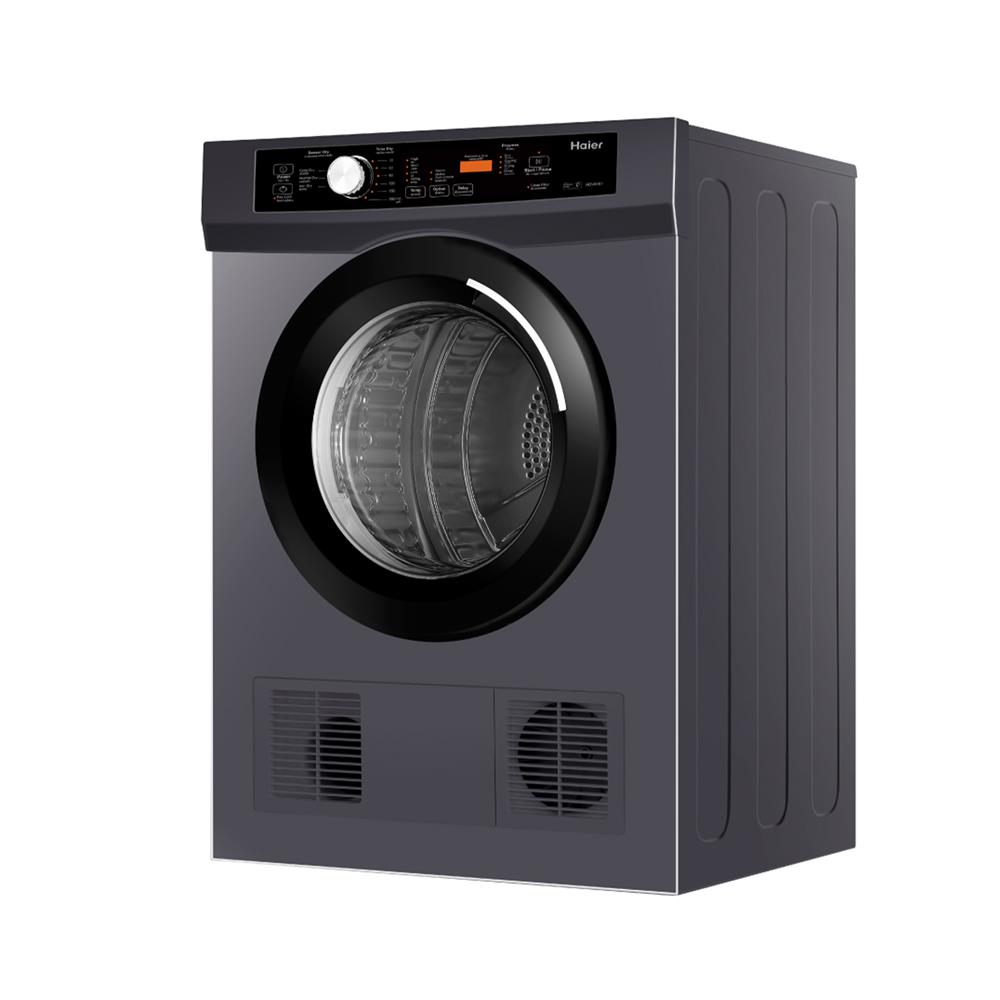 เครื่องอบผ้าฝาหน้า HAIER HDV80E1 8 กก. VENTING สีเทา